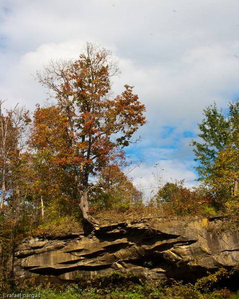 Rock Overhang, Brandywine Falls, Cuyahoga Valley National Park
http://www.nps.gov/mwr/cuva/ : Autumn, Northeastern US : JonPargas