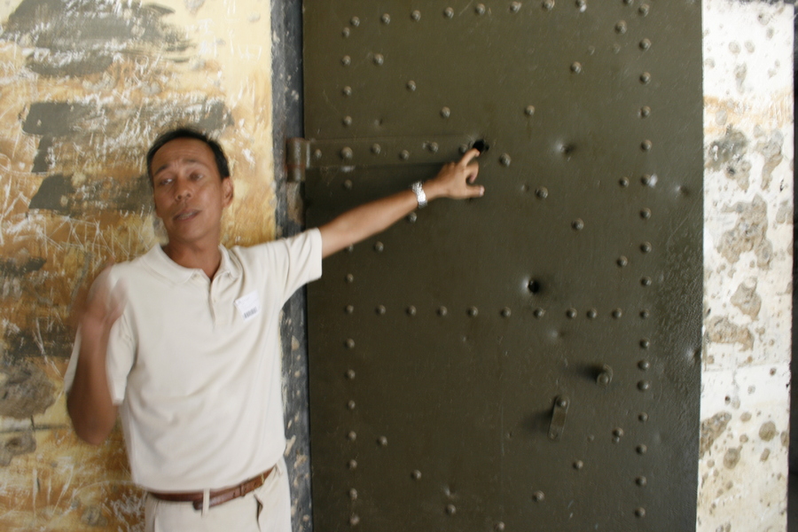 50 mm shell holes left by the American liberation of Corregidor : Philippines : JonPargas
